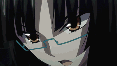 Tsubaki Shinra+Zwierciadło Alicji (anime) aktywacja Boskiego daru.gif